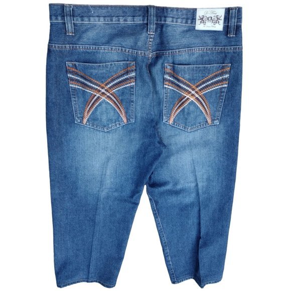 D-1st‎ Genderless Straight Leg Blue Jeans 40x32 - Picture 4 of 9